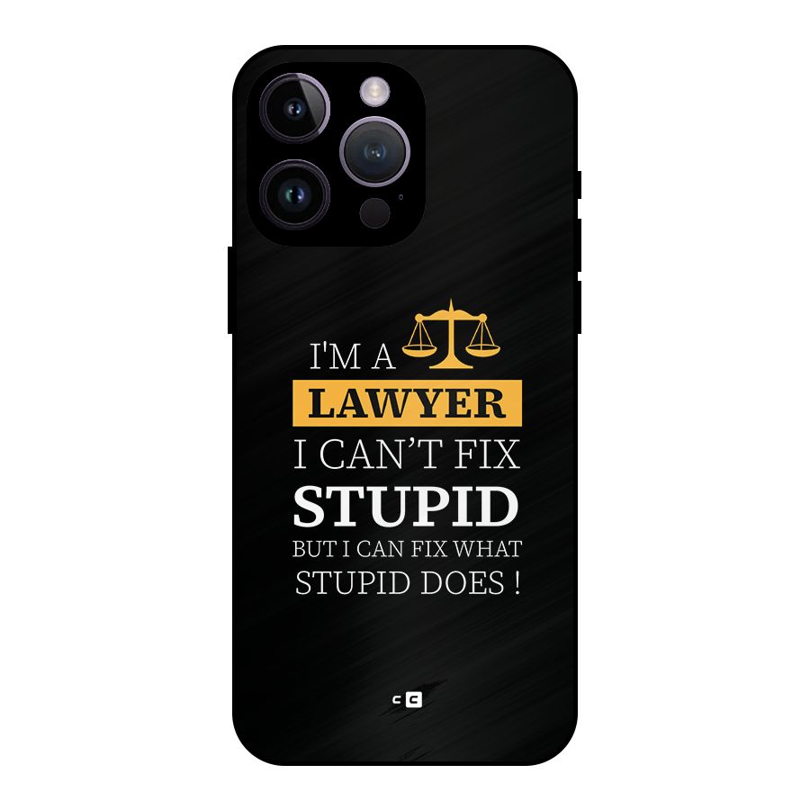 Fix Stupid Case Metal Back Case for iPhone 14 Pro Max