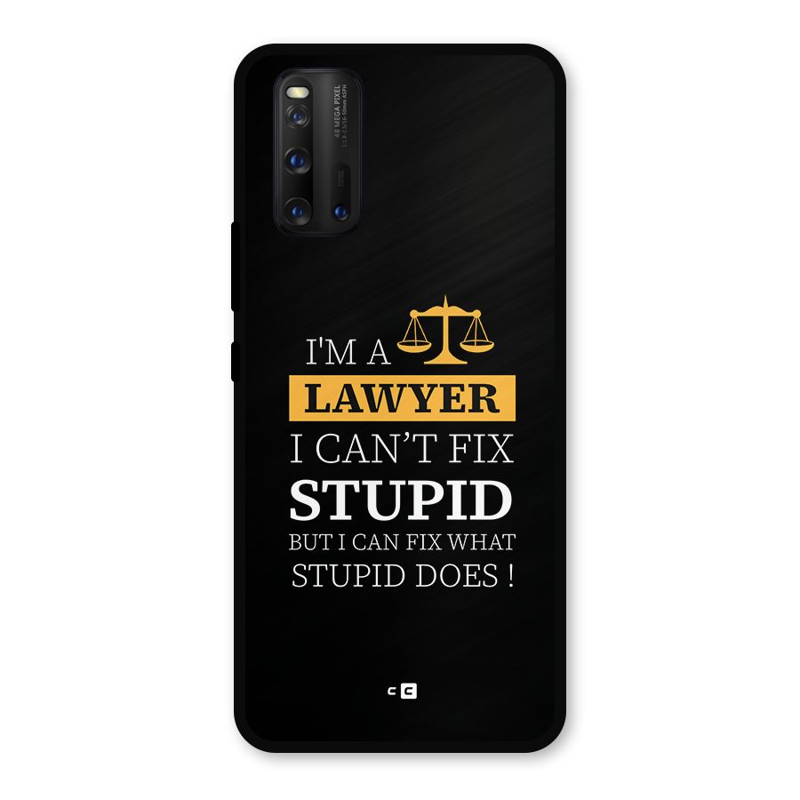Fix Stupid Case Metal Back Case for iQOO 3