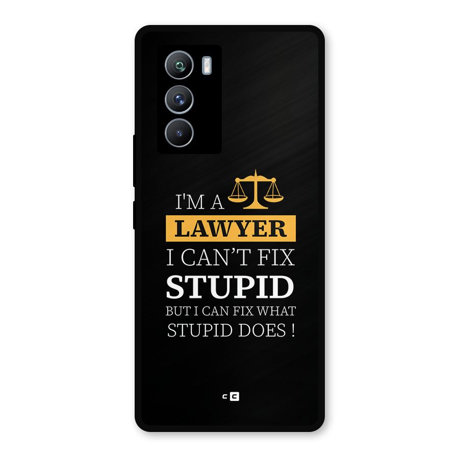 Fix Stupid Case Metal Back Case for iQOO 9 SE
