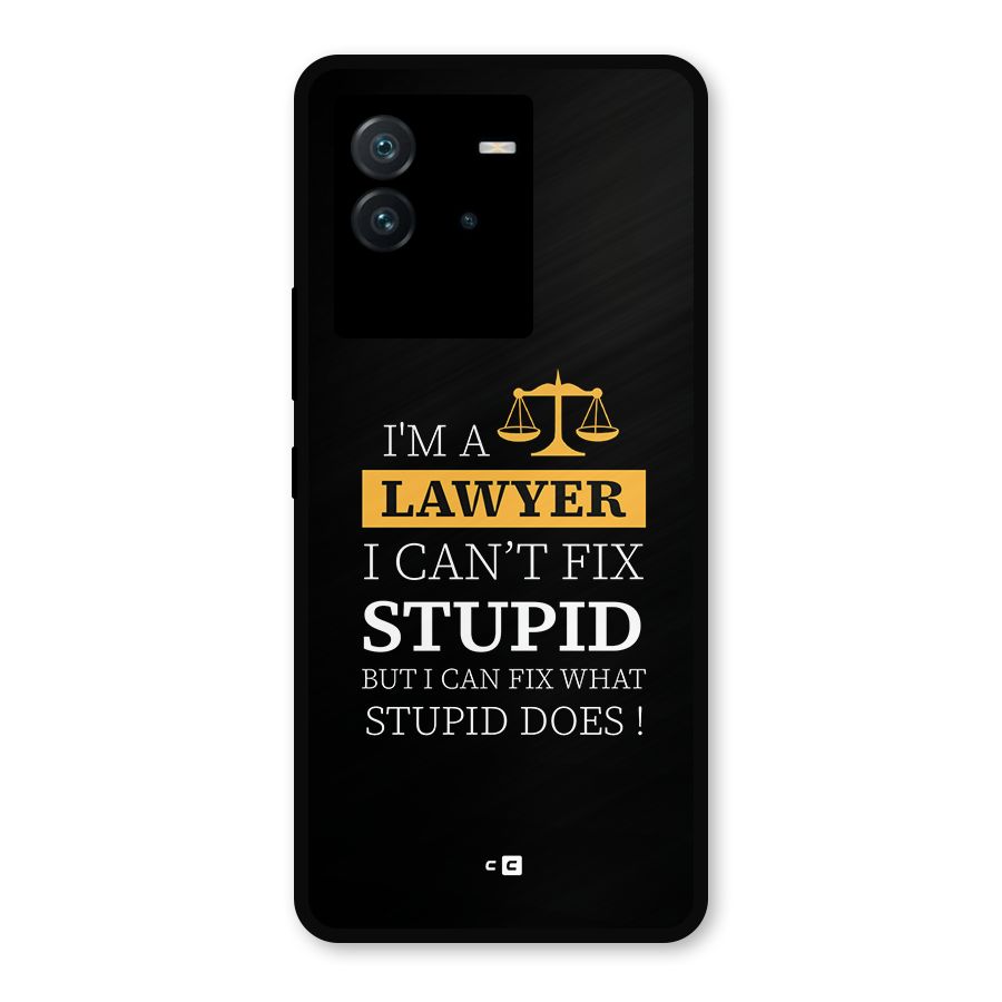 Fix Stupid Case Metal Back Case for iQOO Neo 6 5G