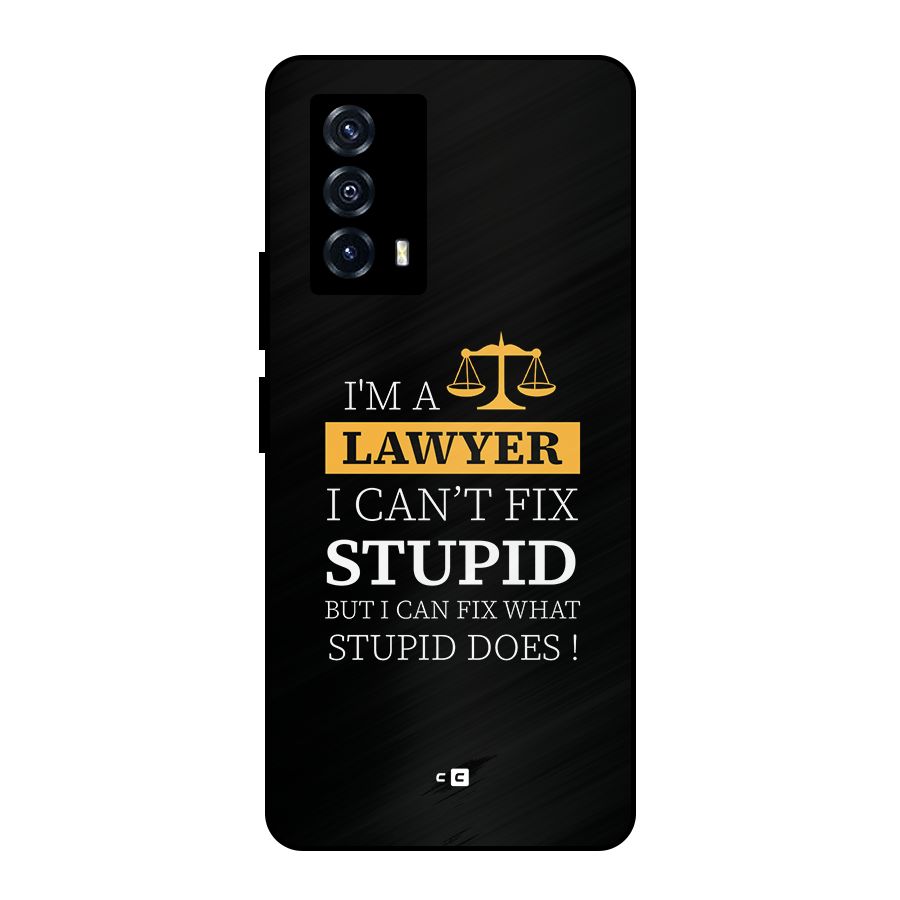 Fix Stupid Case Metal Back Case for iQOO Z5