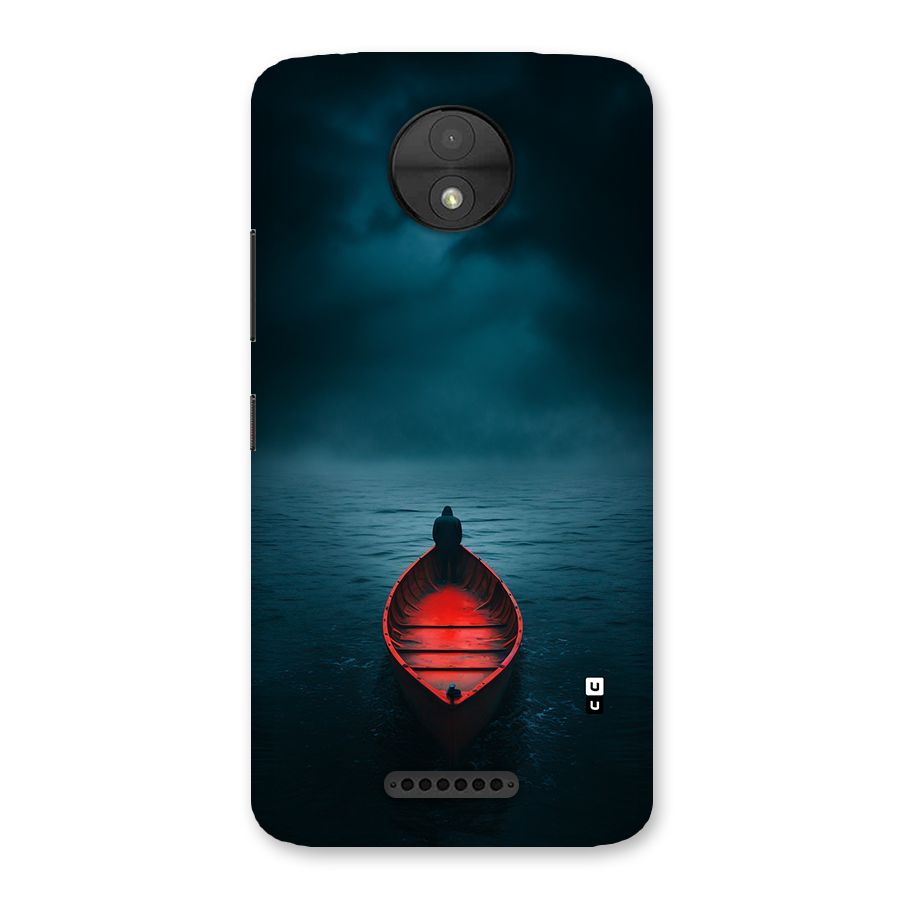 Floating Boat Back Case for Moto C
