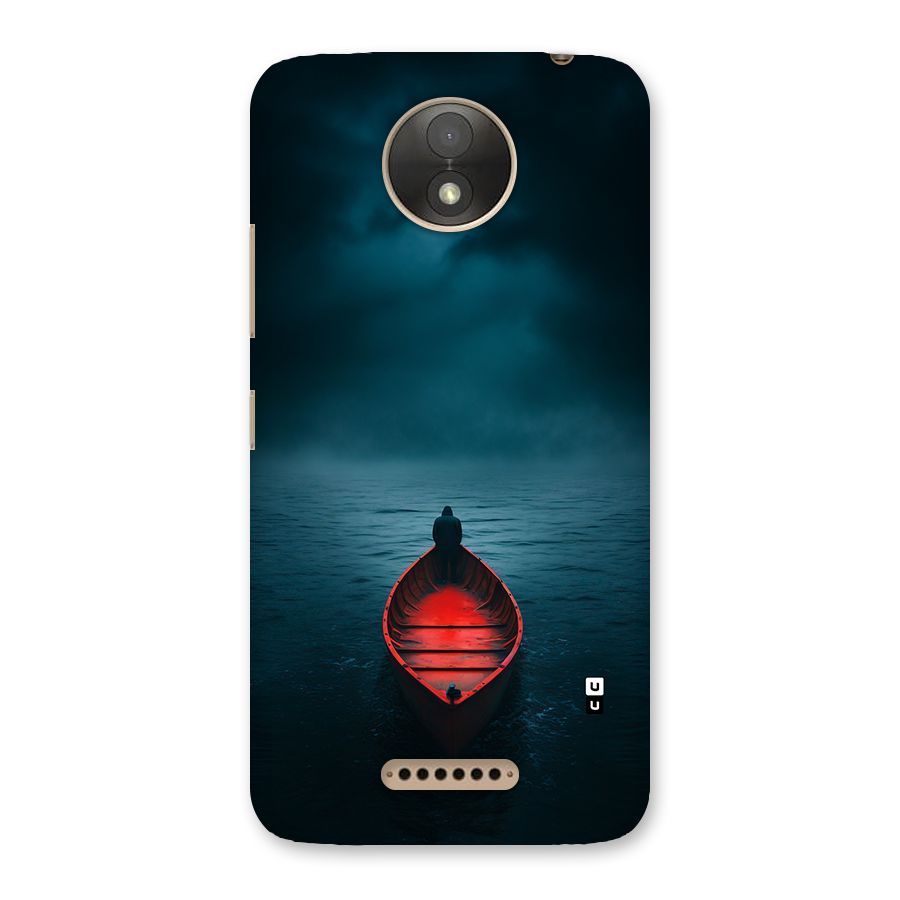 Floating Boat Back Case for Moto C Plus