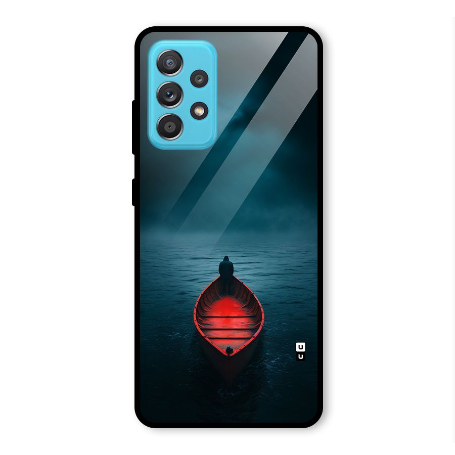 Floating Boat Glass Back Case for Galaxy A52