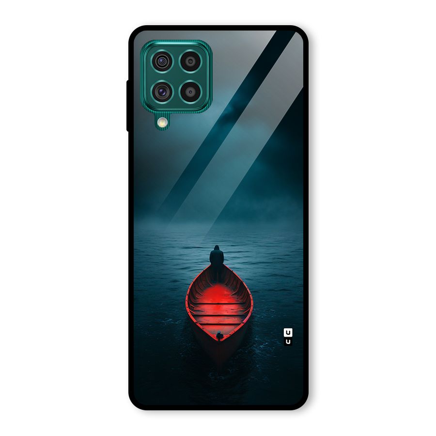 Floating Boat Glass Back Case for Galaxy F62