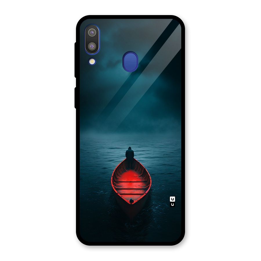 Floating Boat Glass Back Case for Galaxy M20