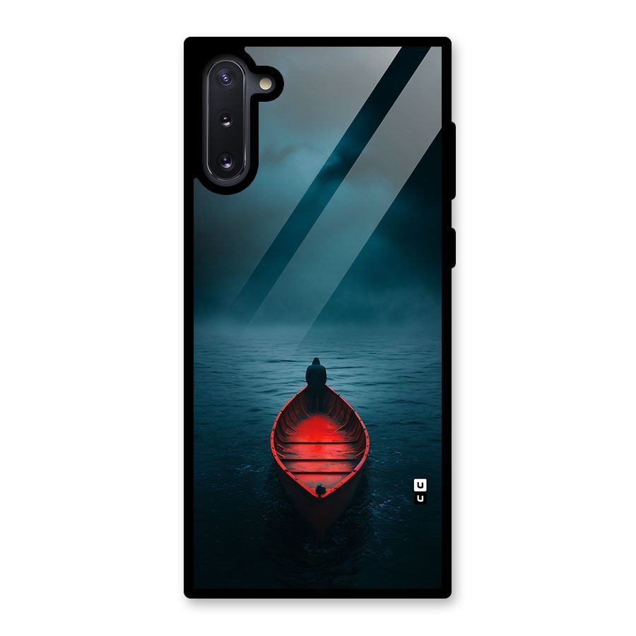 Floating Boat Glass Back Case for Galaxy Note 10