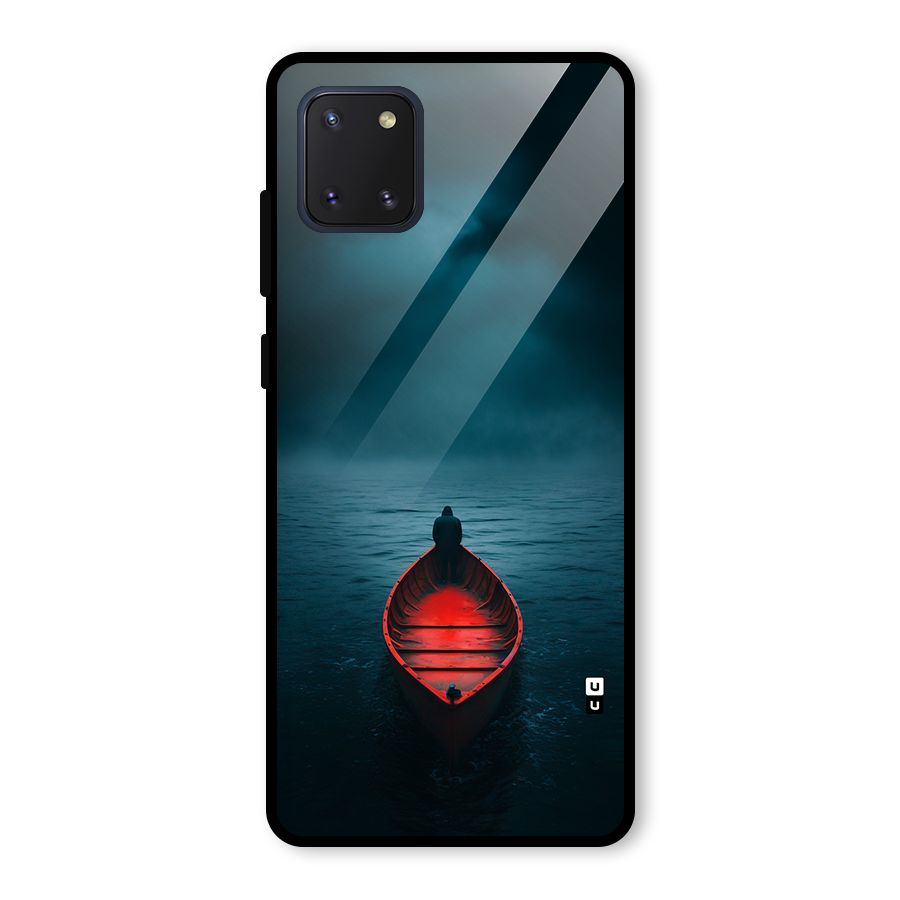 Floating Boat Glass Back Case for Galaxy Note 10 Lite