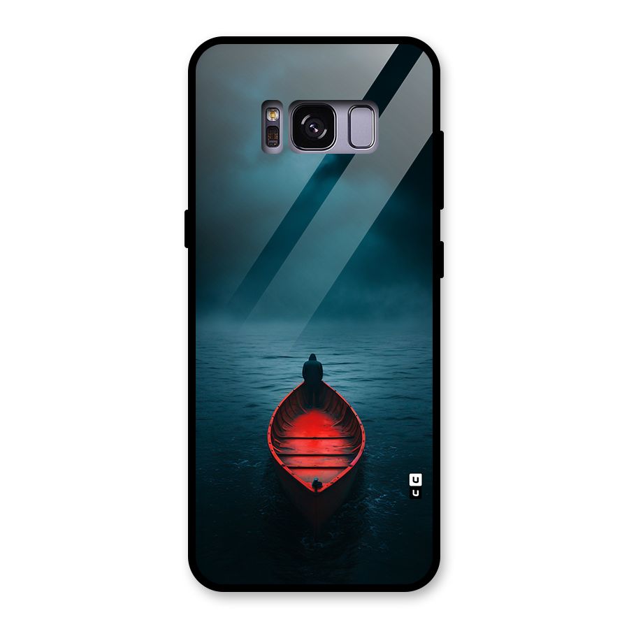 Floating Boat Glass Back Case for Galaxy S8