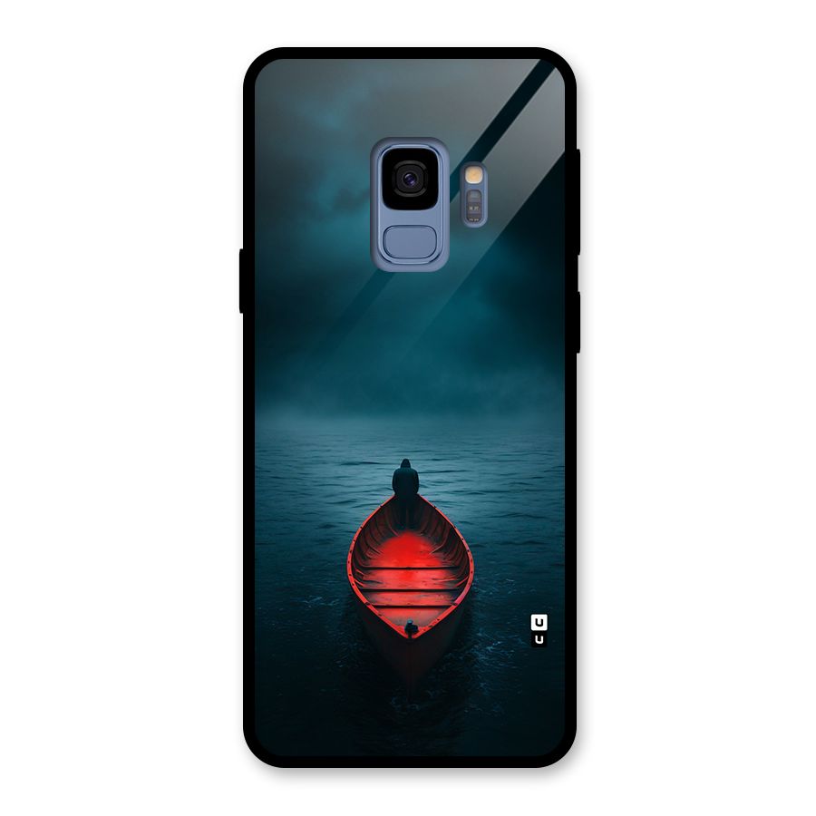 Floating Boat Glass Back Case for Galaxy S9
