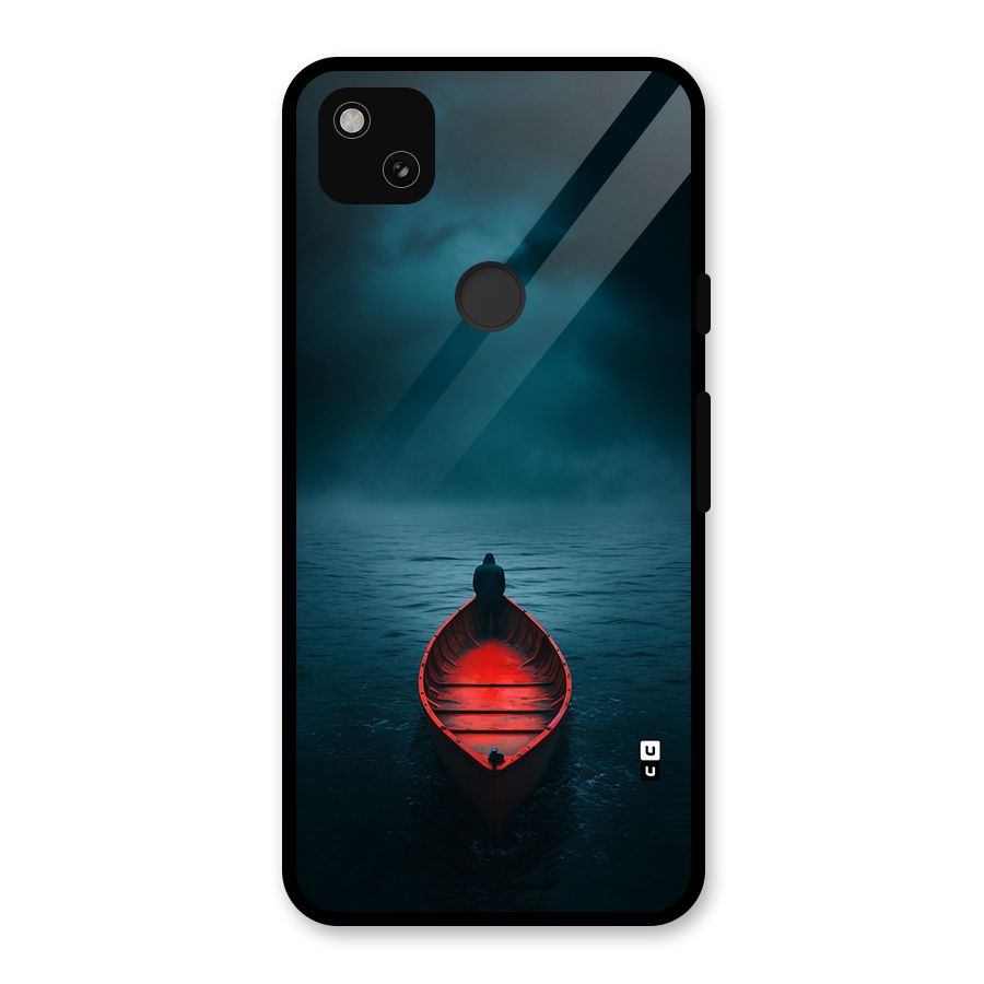 Floating Boat Glass Back Case for Google Pixel 4a