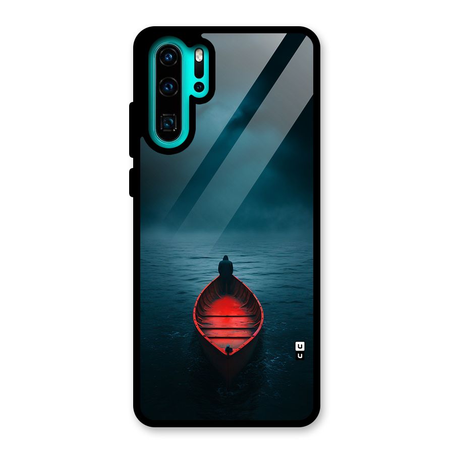 Floating Boat Glass Back Case for Huawei P30 Pro