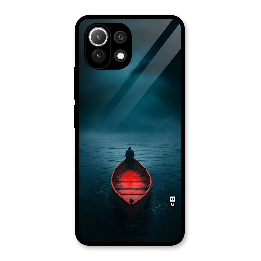 Floating Boat Glass Back Case for Mi 11 Lite NE 5G