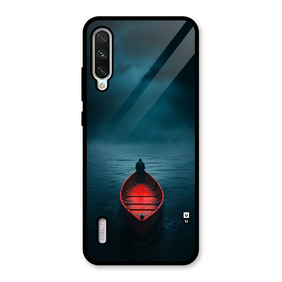 Floating Boat Glass Back Case for Mi A3