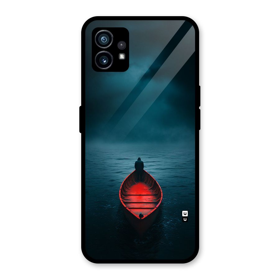 Floating Boat Glass Back Case for Nothing Phone 1
