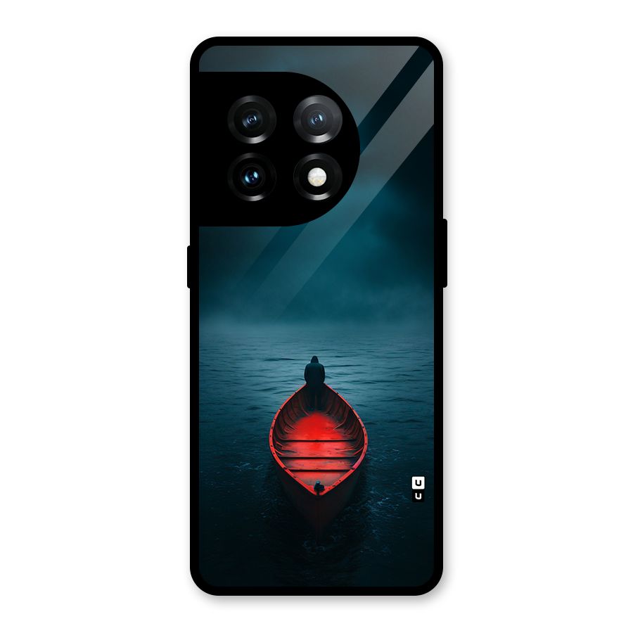 Floating Boat Glass Back Case for OnePlus 11