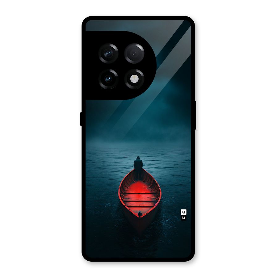 Floating Boat Glass Back Case for OnePlus 11R