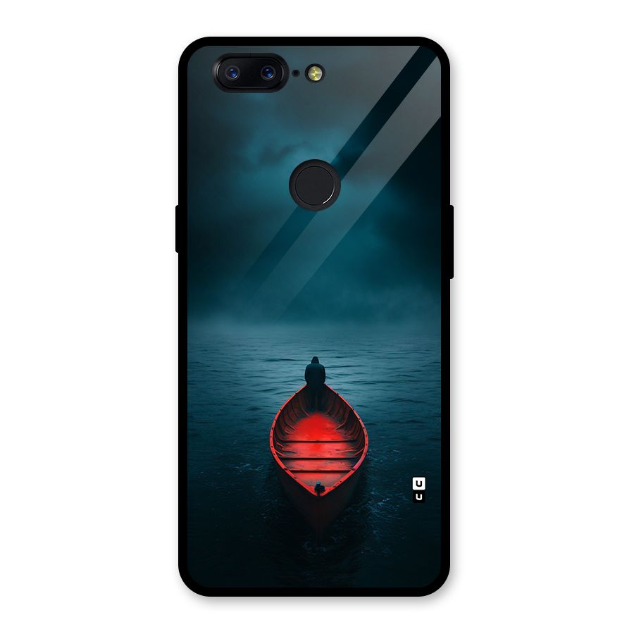 Floating Boat Glass Back Case for OnePlus 5T