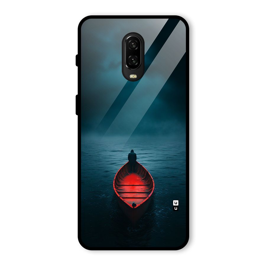 Floating Boat Glass Back Case for OnePlus 6T