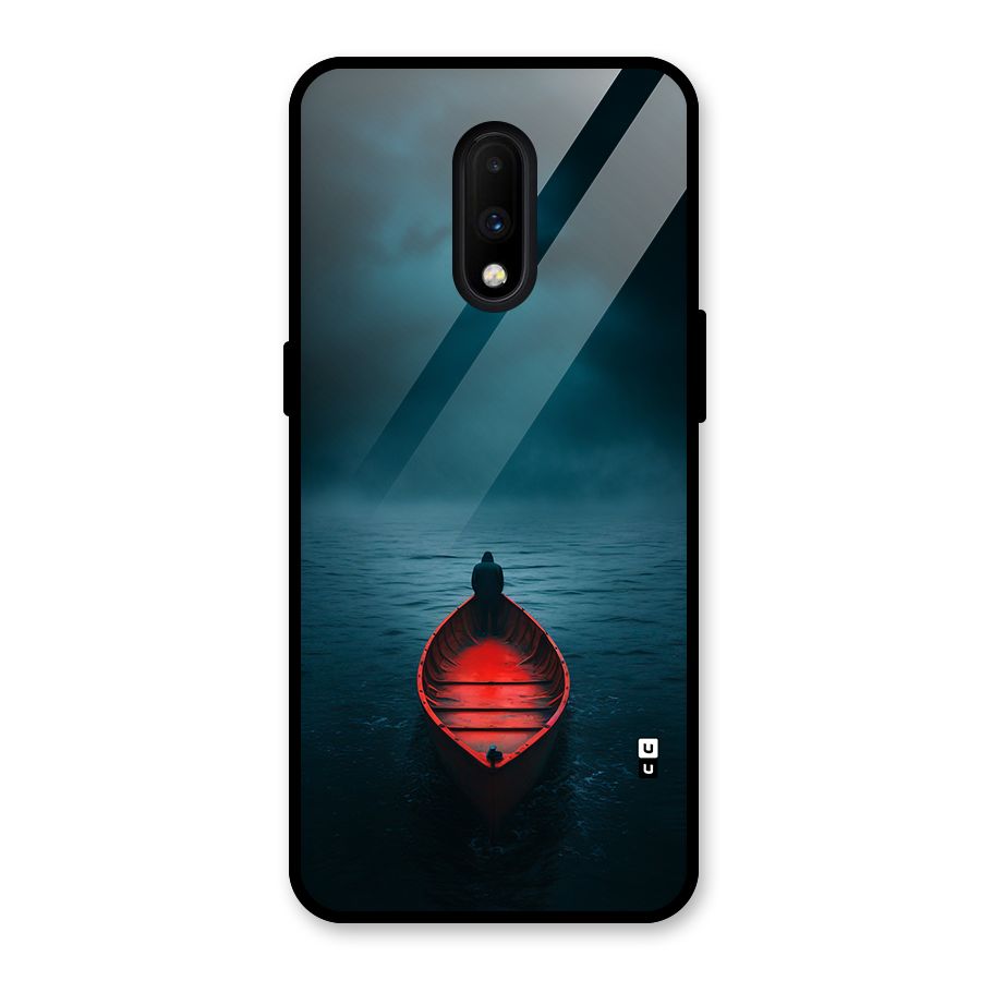 Floating Boat Glass Back Case for OnePlus 7