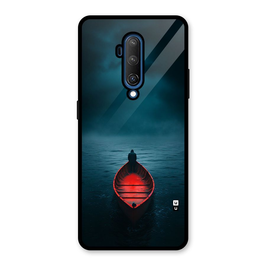 Floating Boat Glass Back Case for OnePlus 7T Pro