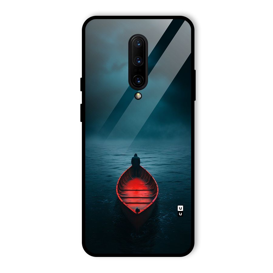 Floating Boat Glass Back Case for OnePlus 7 Pro