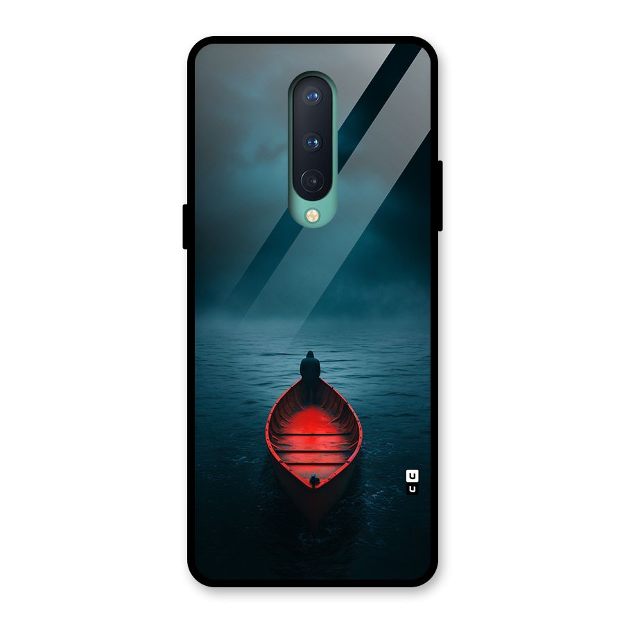 Floating Boat Glass Back Case for OnePlus 8