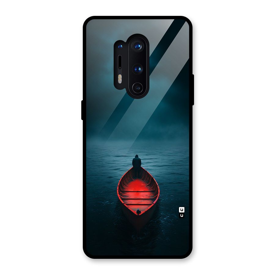 Floating Boat Glass Back Case for OnePlus 8 Pro