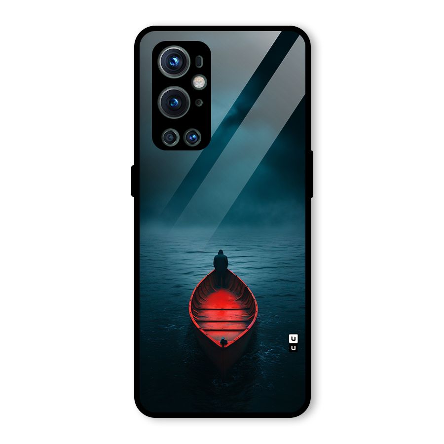 Floating Boat Glass Back Case for OnePlus 9 Pro