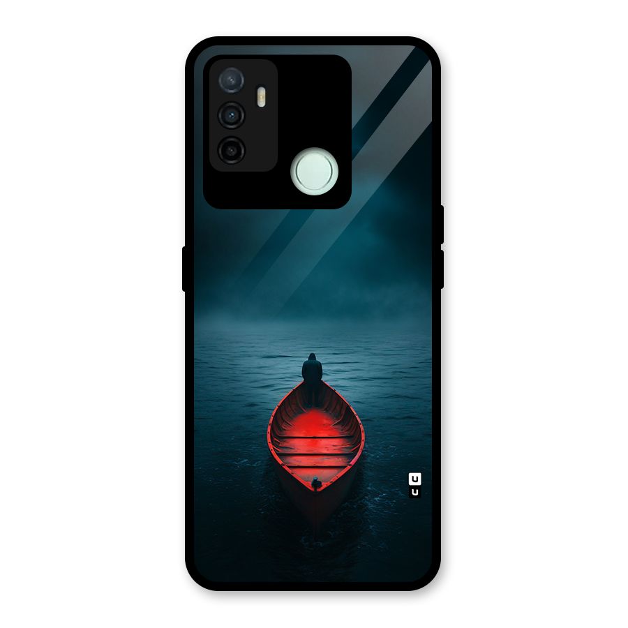 Floating Boat Glass Back Case for Oppo A53