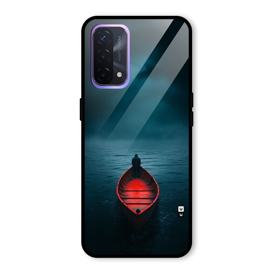 Floating Boat Glass Back Case for Oppo A74 5G