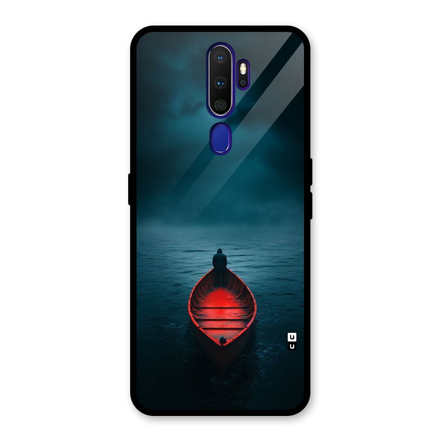 Floating Boat Glass Back Case for Oppo A9 (2020)