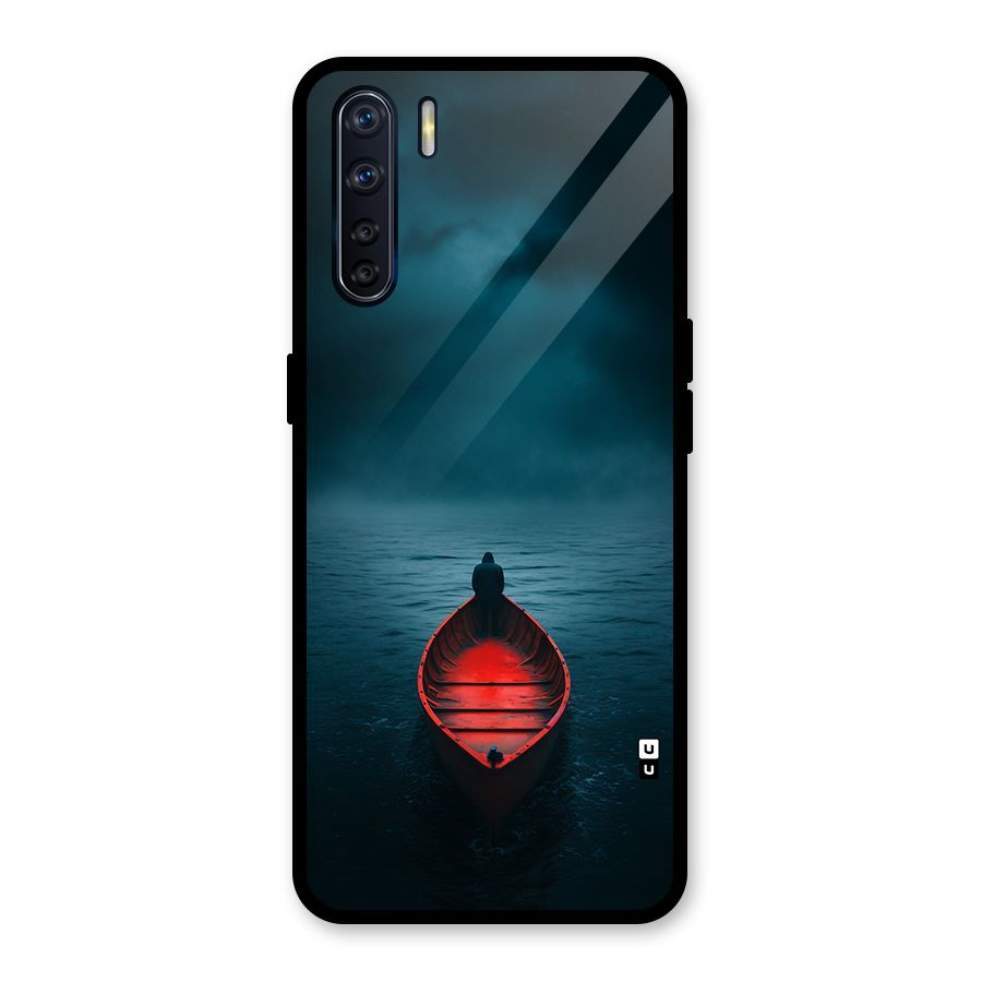 Floating Boat Glass Back Case for Oppo F15