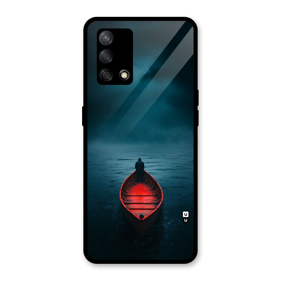 Floating Boat Glass Back Case for Oppo F19
