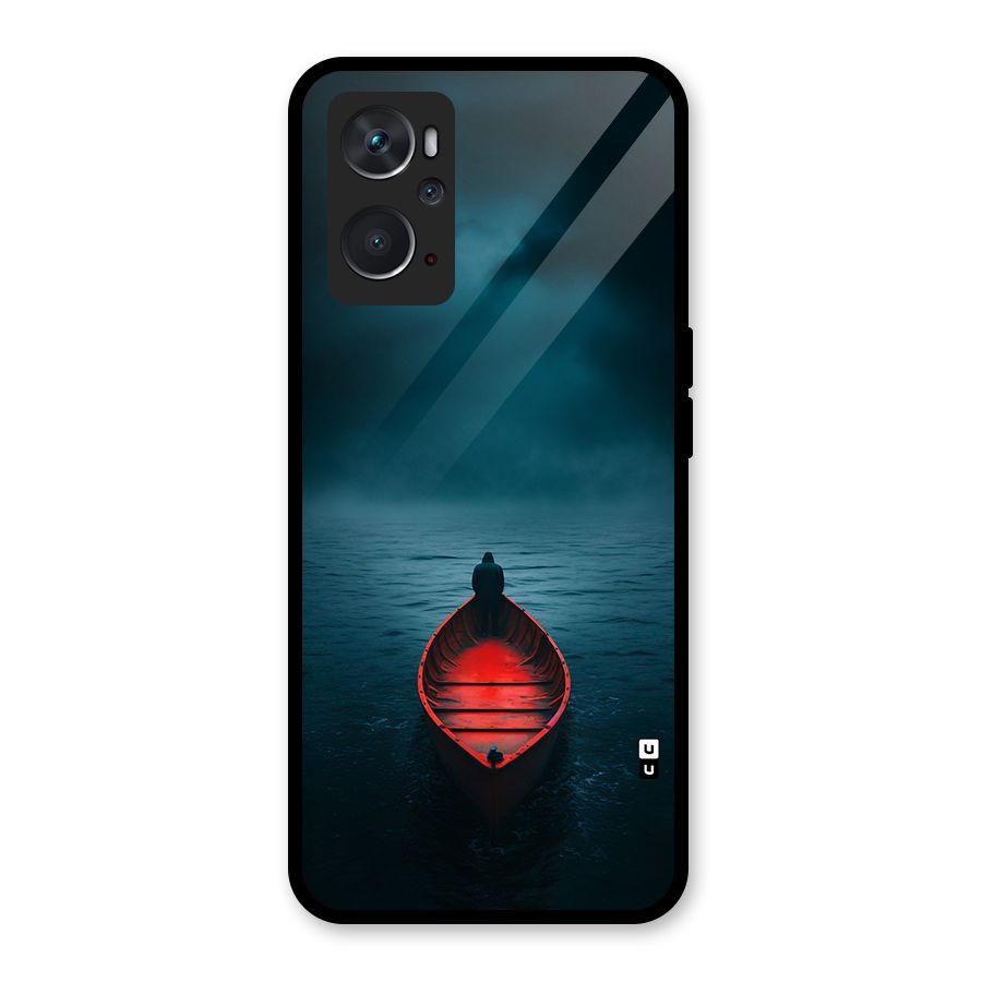 Floating Boat Glass Back Case for Oppo K10 4G