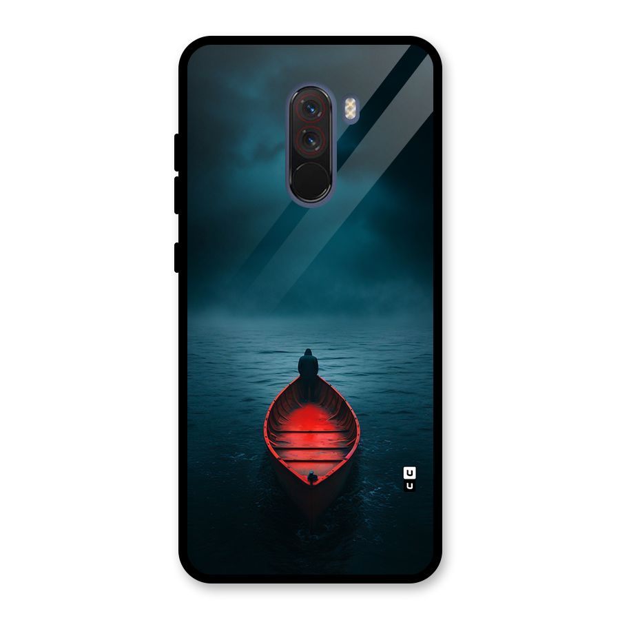 Floating Boat Glass Back Case for Poco F1