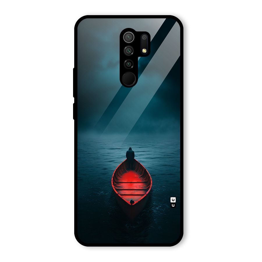 Floating Boat Glass Back Case for Poco M2