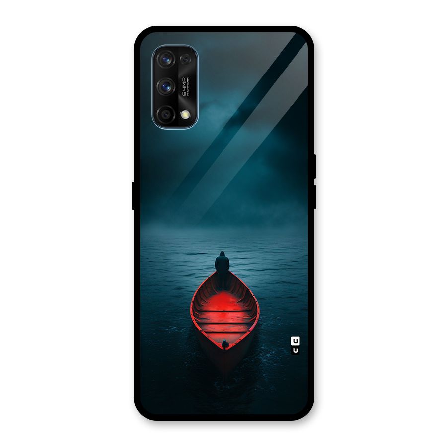 Floating Boat Glass Back Case for Realme 7 Pro