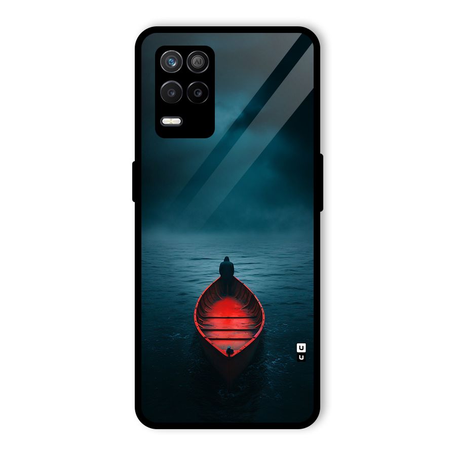 Floating Boat Glass Back Case for Realme 8s 5G