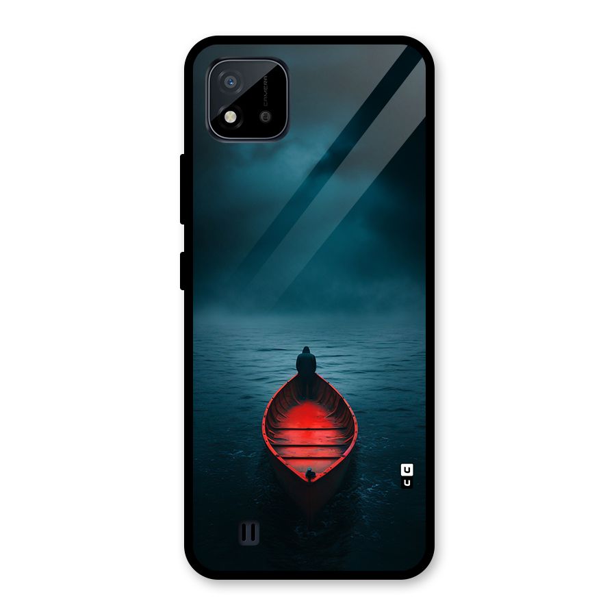 Floating Boat Glass Back Case for Realme C11 2021