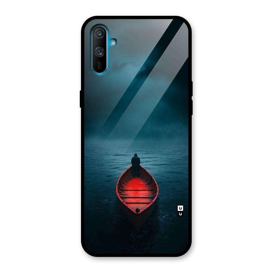Floating Boat Glass Back Case for Realme C3