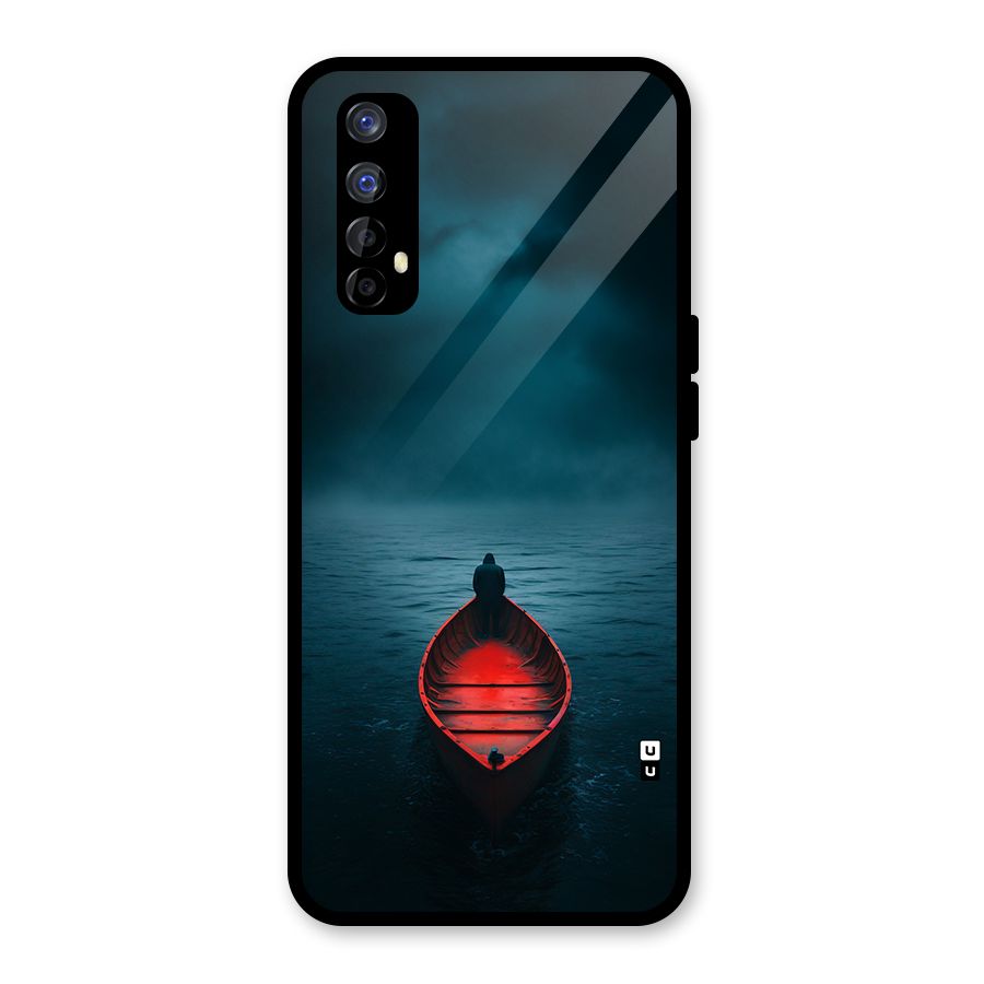 Floating Boat Glass Back Case for Realme Narzo 20 Pro