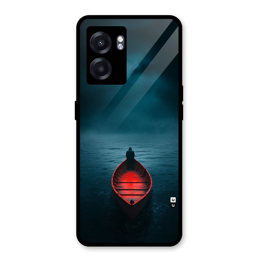Floating Boat Glass Back Case for Realme Narzo 50 5G