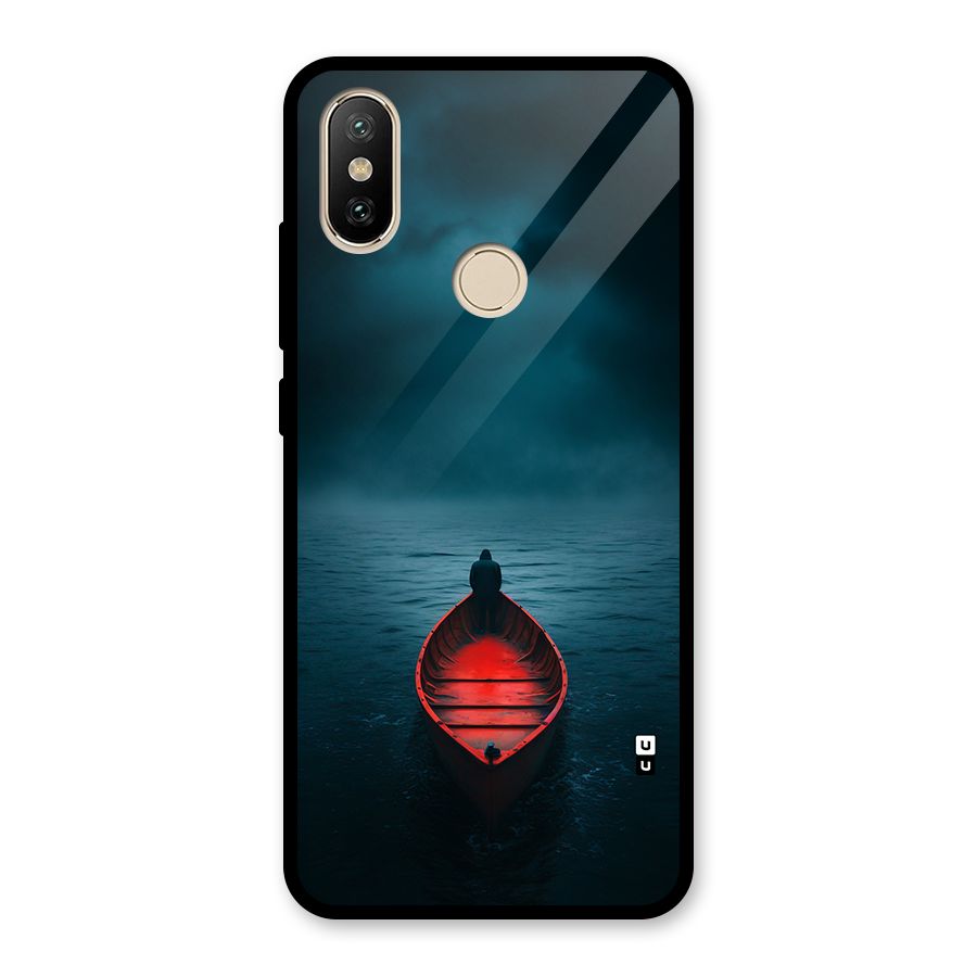 Floating Boat Glass Back Case for Redmi A2