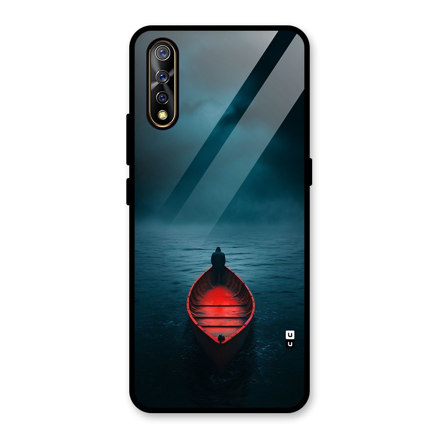 Floating Boat Glass Back Case for Vivo S1
