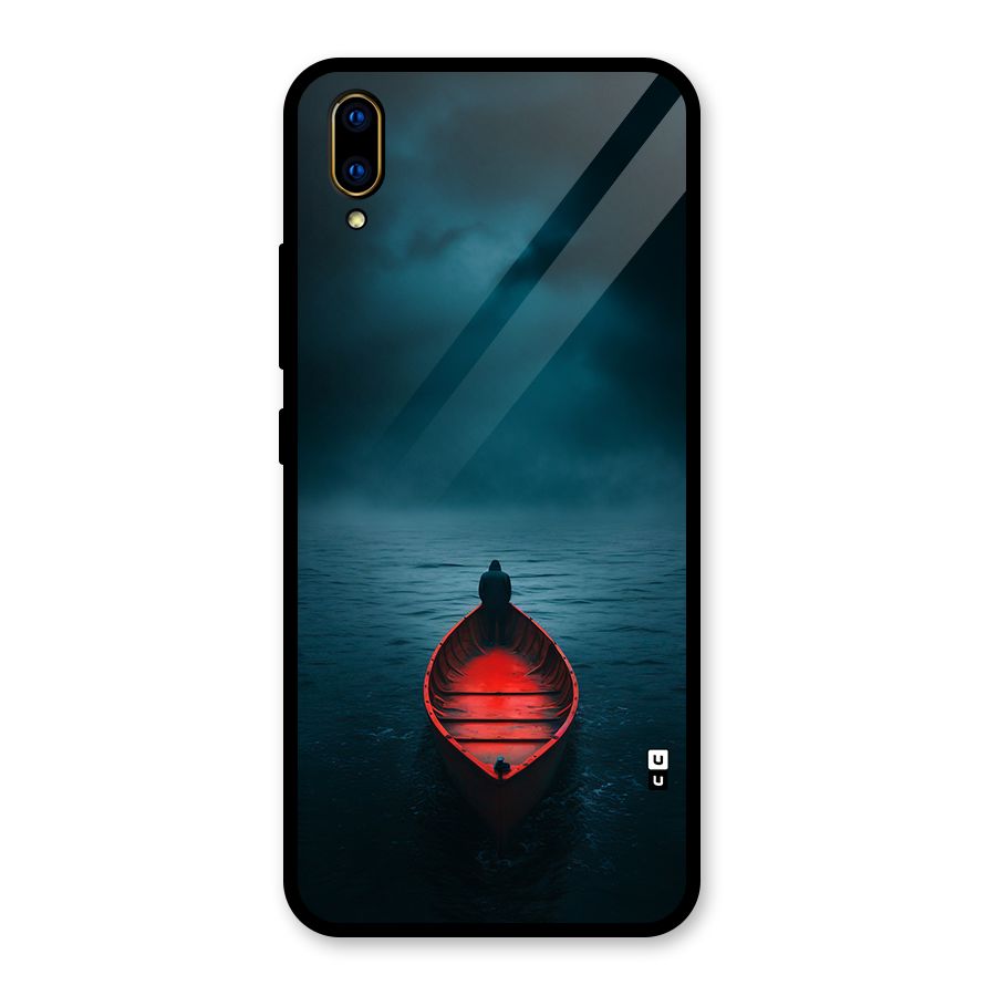 Floating Boat Glass Back Case for Vivo V11 Pro