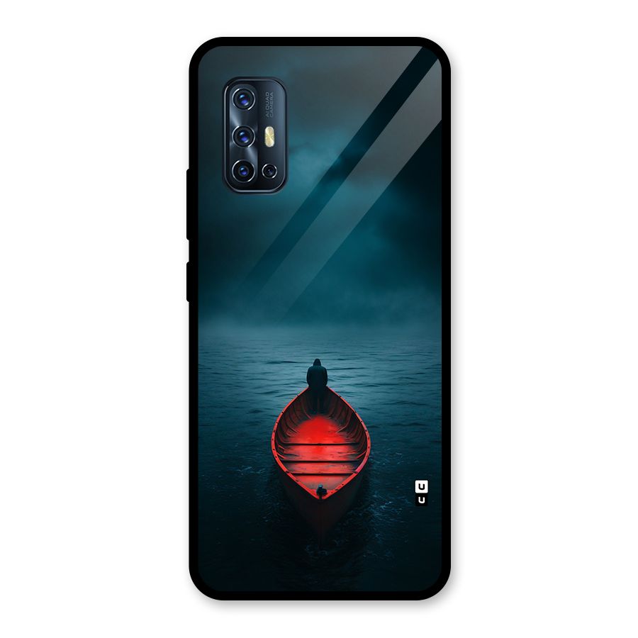 Floating Boat Glass Back Case for Vivo V17