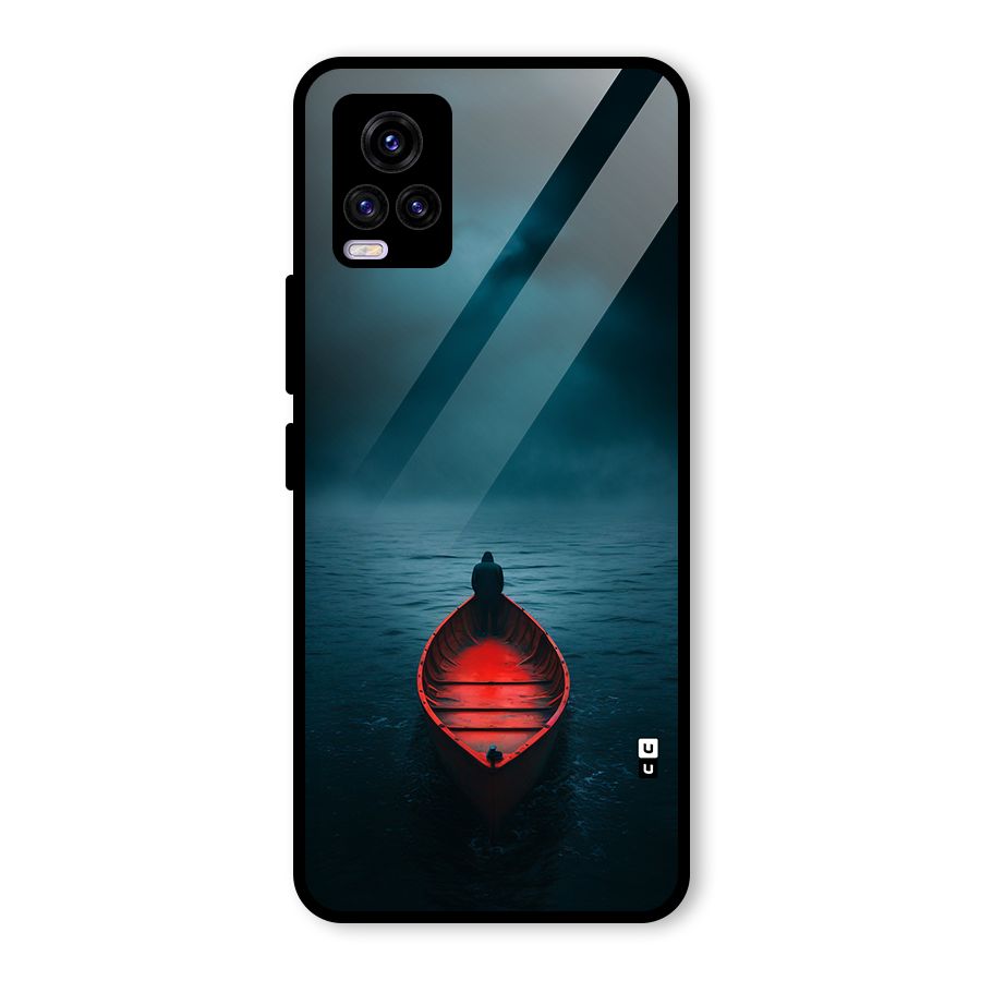 Floating Boat Glass Back Case for Vivo V20 2021