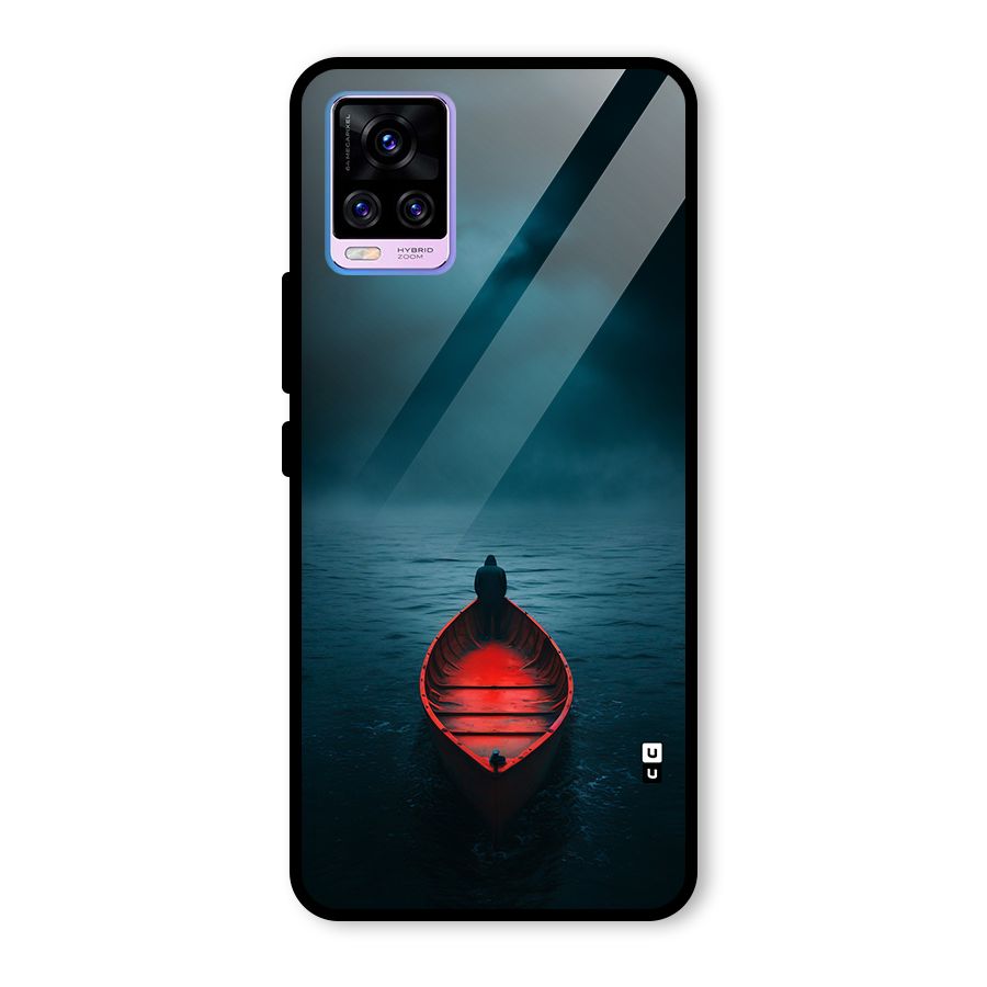 Floating Boat Glass Back Case for Vivo V20 Pro