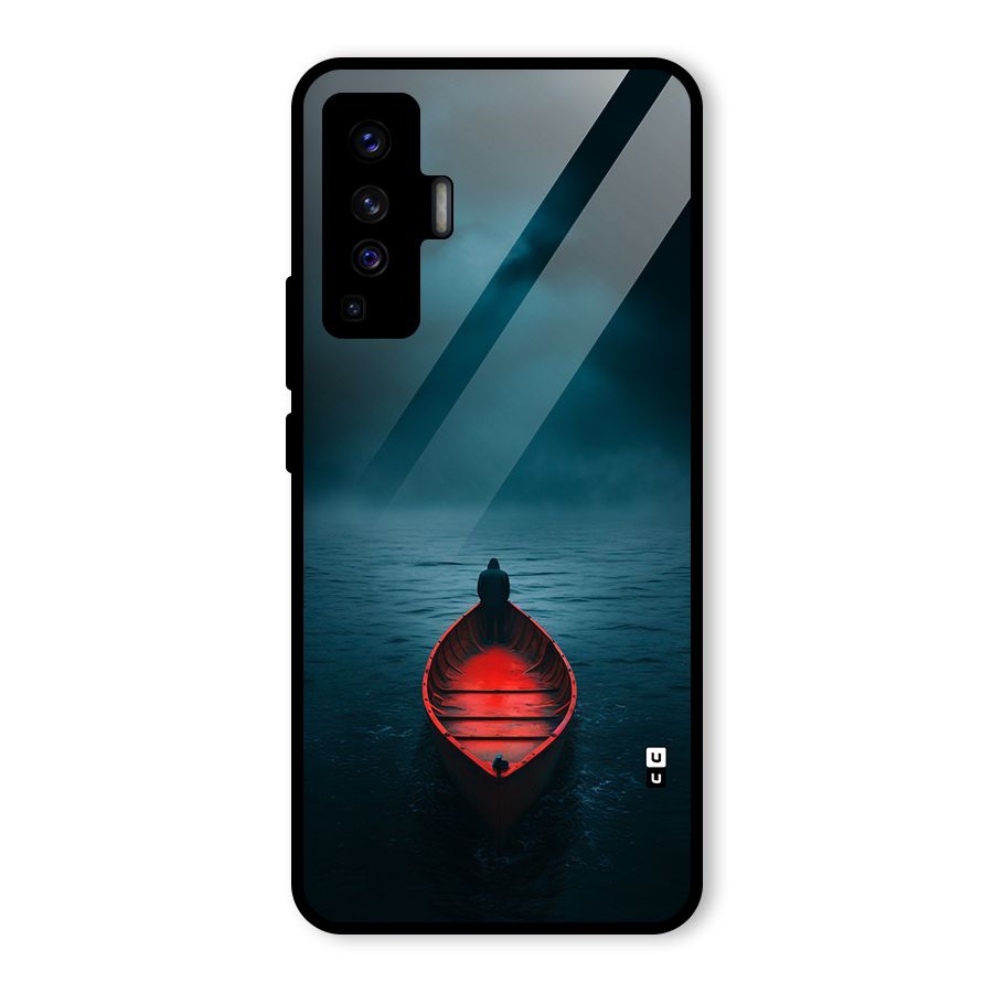 Floating Boat Glass Back Case for Vivo X50